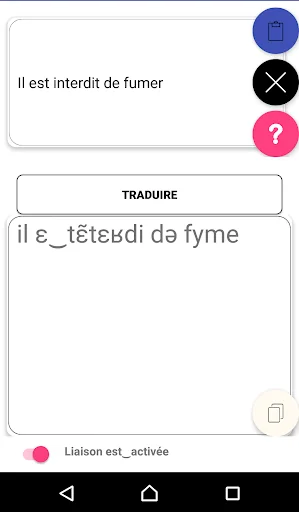 French phonetic transcription