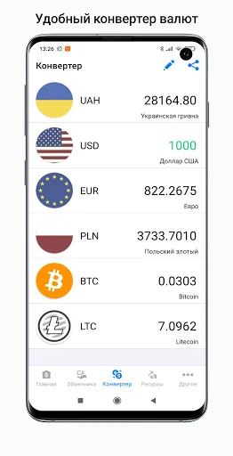 Exchange rates of Ukraine screenshot 4