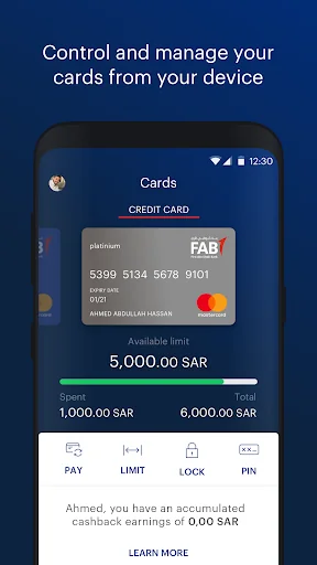FAB Mobile Banking (KSA) screenshot 4