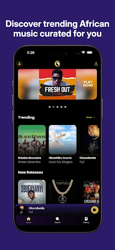 AfroCharts: 100% African Music screenshot 1