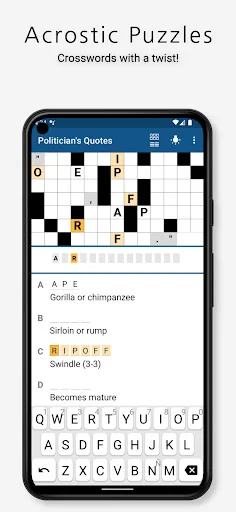Acrostic Crossword Puzzles screenshot 1