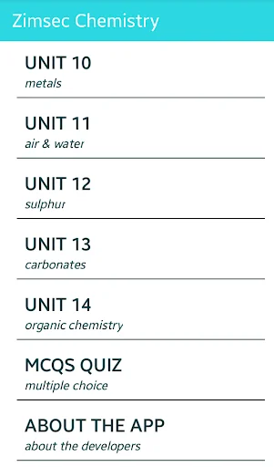 Zimsec Chemistry Revision
