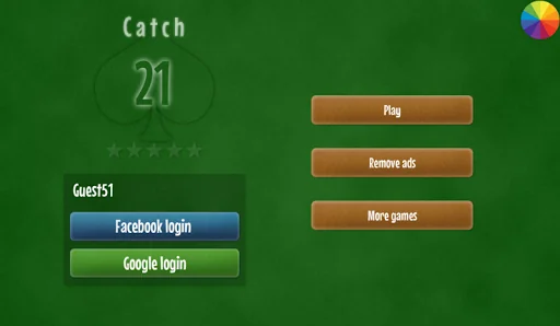 Catch 21 Blackjack Solitaire screenshot 1