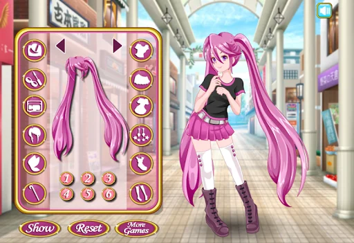 Anime Girls Dress up Games