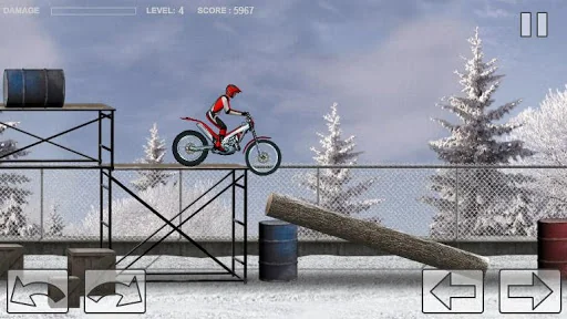 Bike Trial Snow Ride