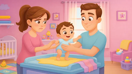 Crazy Mommy vs Daddy Caring