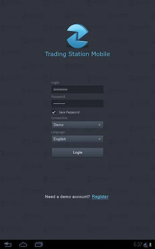 FXCM Trading Station Tablet screenshot 1