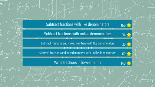 Subtract Fractions Trainer