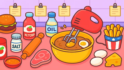 Fast Food Cooking and Cleaning
