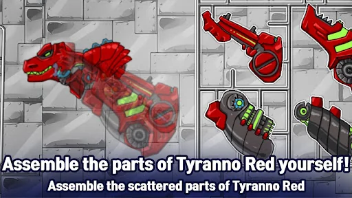 T-Rex Red- Combine Dino Robot
