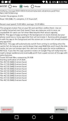 True SD Card Capacity Test + screenshot 1