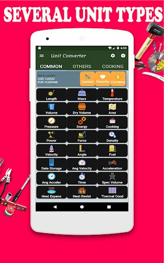 Engineering unit converter app