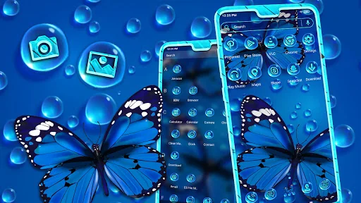 Blue Butterfly Launcher Theme screenshot 3