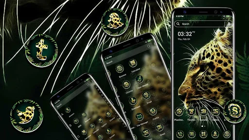 Fractal Leopard Launcher Theme screenshot 2