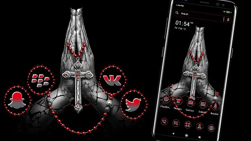 Jesus Cross Launcher Theme screenshot 1