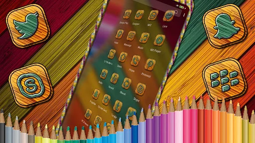 Pencil Color Launcher Theme screenshot 2