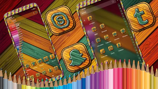 Pencil Color Launcher Theme screenshot 3