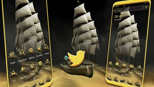 Sand Ship Launcher Theme screenshot 1