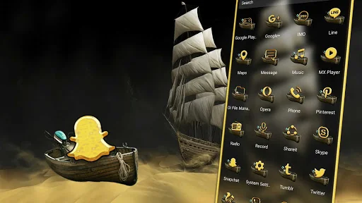Sand Ship Launcher Theme screenshot 2