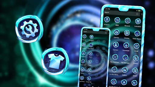 Spiral Nebula Launcher Theme screenshot 2