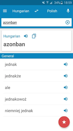 Hungarian-Polish Dictionary