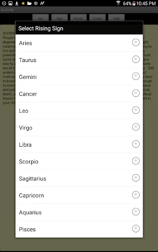 Natal Chart Meanings screenshot 1