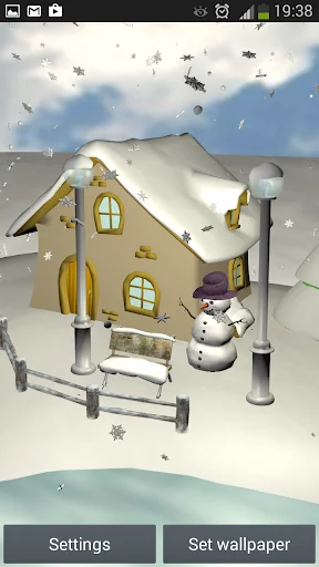 Snowfall 3D - Live Wallpaper screenshot 3