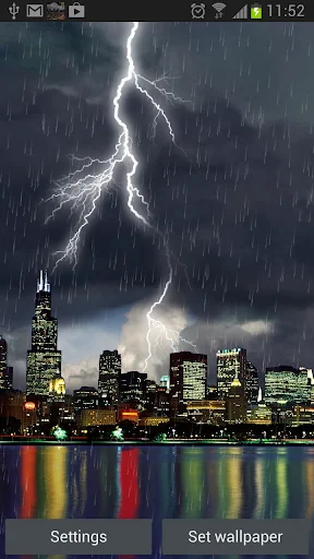Thunderstorm Chicago - LWP screenshot 4
