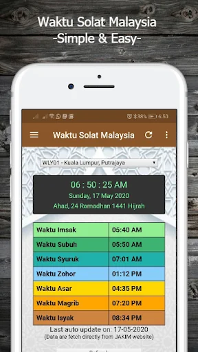 Waktu Solat Malaysia -Simple &