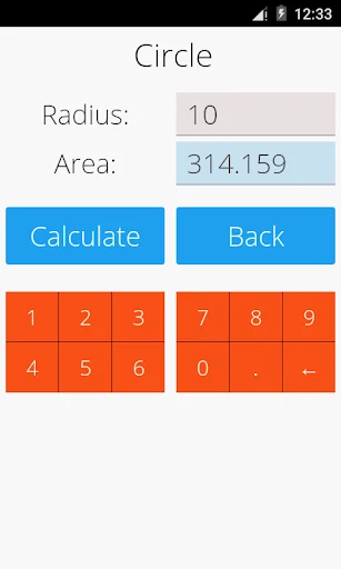 Area and Volume Calculator screenshot 1
