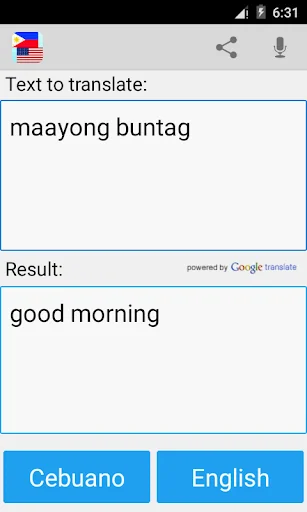 Cebuano English Translator screenshot 2