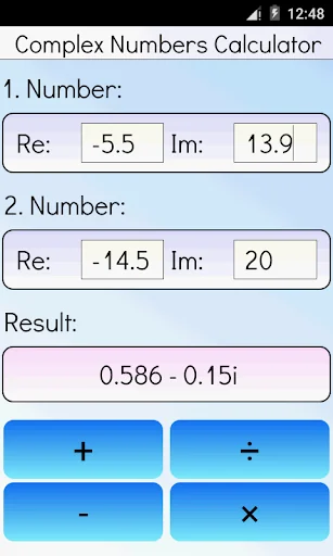 Complex Numbers Calculator screenshot 3