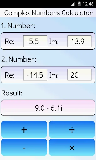 Complex Numbers Calculator screenshot 4