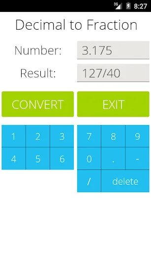 Decimal to Fraction screenshot 1