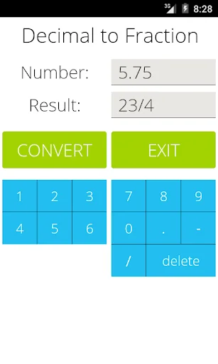 Decimal to Fraction screenshot 2