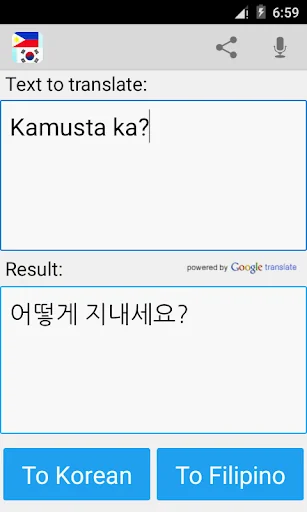 Filipino Korean Translator