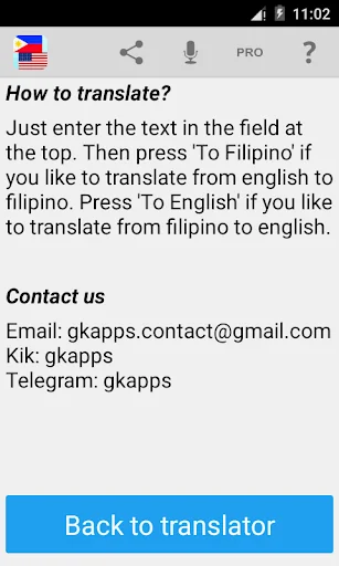 Filipino English Translator screenshot 4