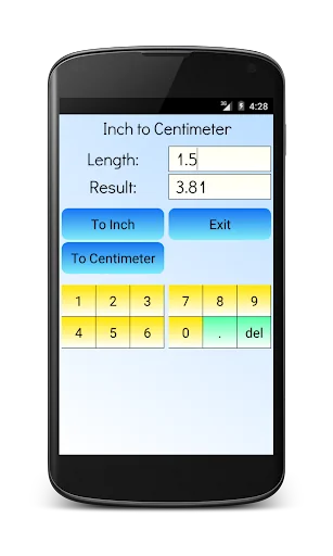 Inches to Centimeters screenshot 3