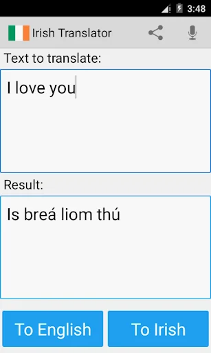 Irish English Translator screenshot 3