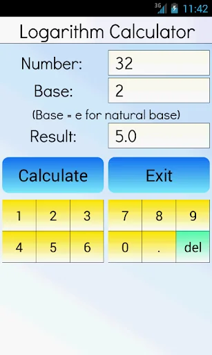 Logarithm Calculator screenshot 1