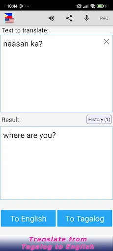 Tagalog English Translator screenshot 1