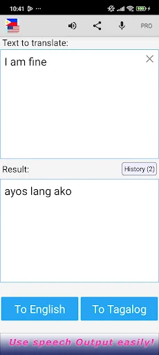 Tagalog English Translator screenshot 3