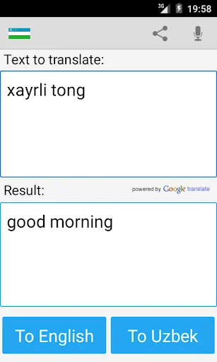 Uzbek English Translator screenshot 2