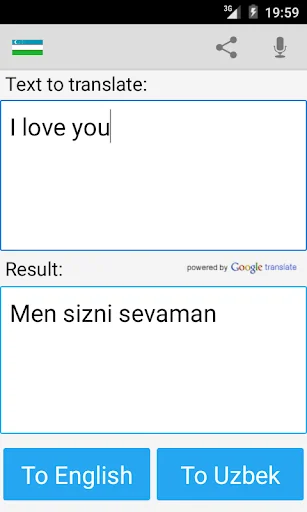 Uzbek English Translator screenshot 3