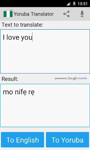 Yoruba English Translator screenshot 3