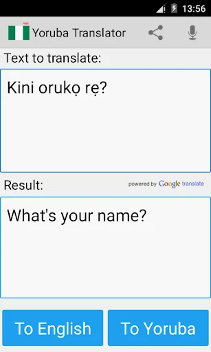 Yoruba English Translator screenshot 4