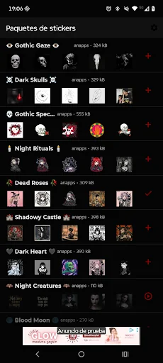 Goth stickers