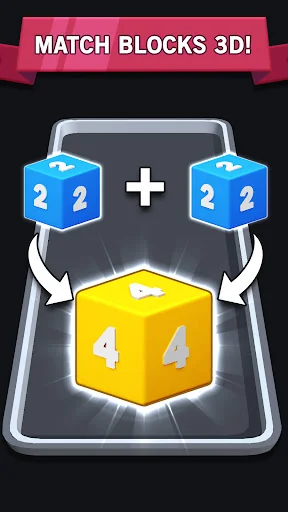 Match Block 3D - 2048 Merge screenshot 2