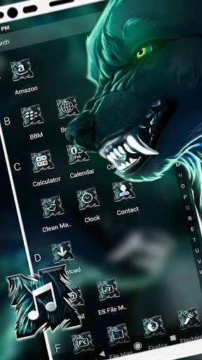 Angry Wolf Launcher Themes screenshot 3