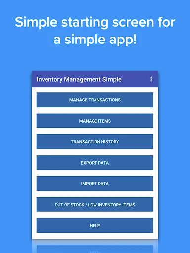Inventory Management Simple